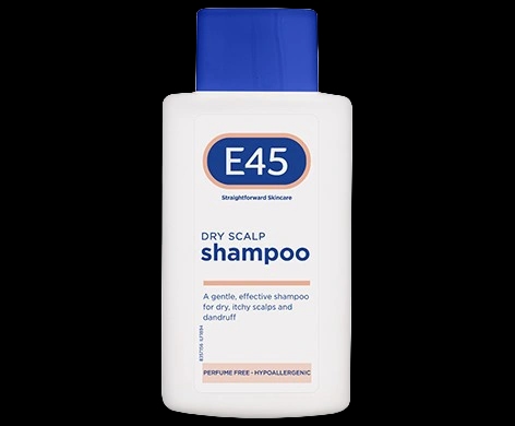 E45 Shampoo packaging which is available to order online from NowPatient with next day delivery
