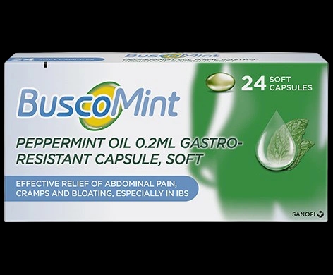 Buscomint Peppermint Oil 0.2ml Gastro-Resistant Capsule, Soft