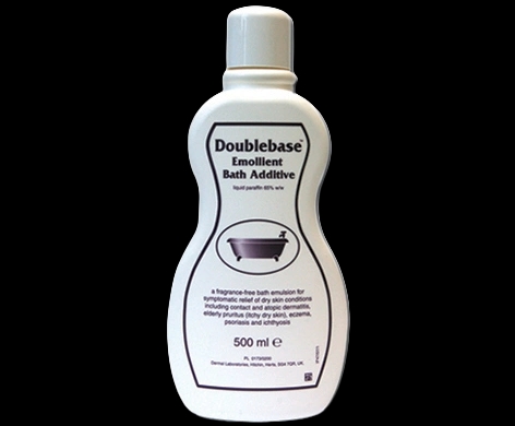 Doublebase Emollient Bath Additive packaging which is available to order online from NowPatient with next day delivery