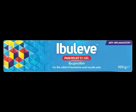 Ibuleve Pain Relief 5% Gel packaging which is available to order online from NowPatient with next day delivery