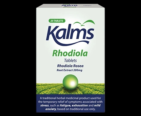 Kalms Rhodiola Tablets packaging which is available to order online from NowPatient with next day delivery