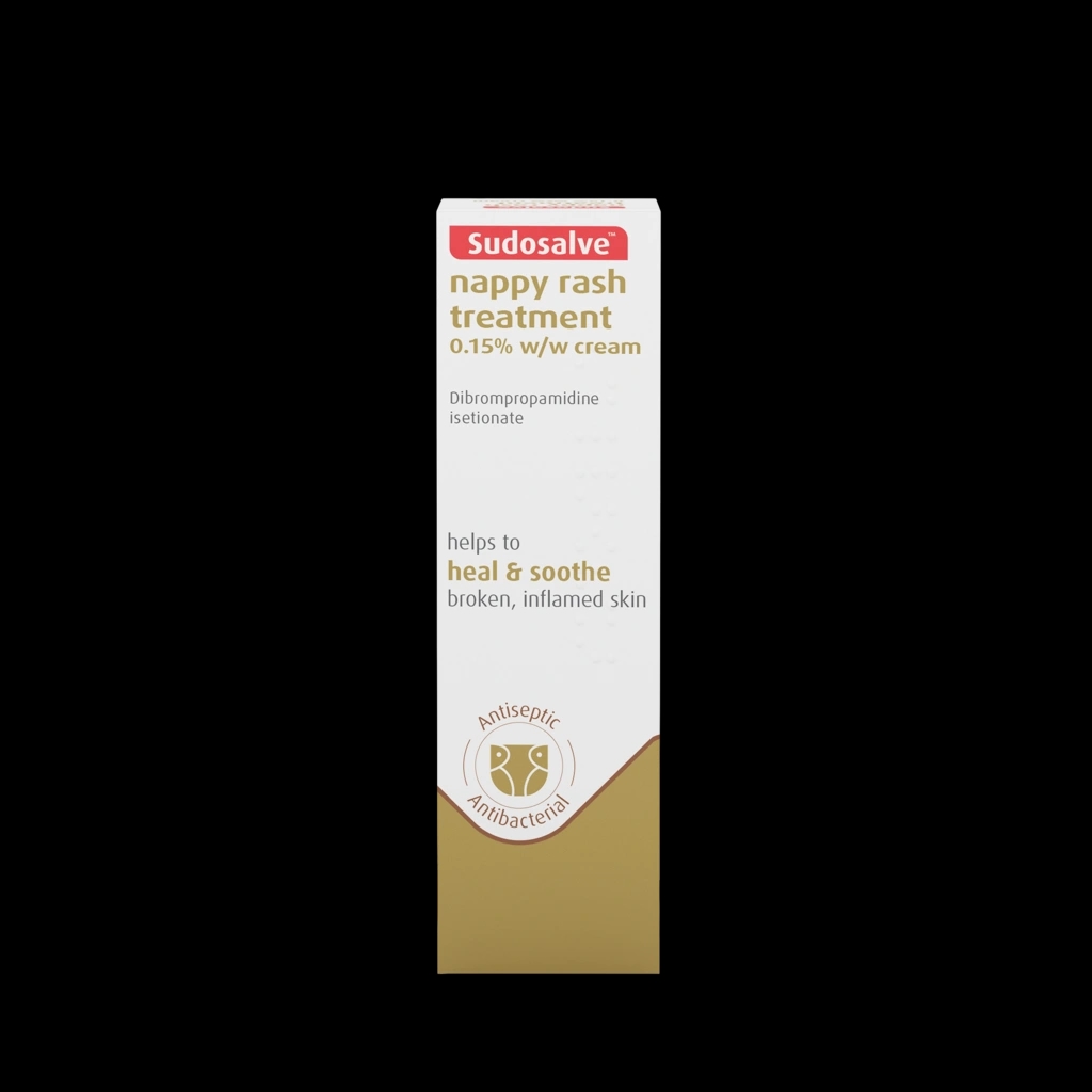 Sudosalve Nappy Rash Treatment Cream packaging which is available to order online from NowPatient with next day delivery