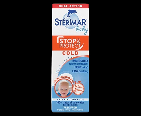 Sterimar Baby Stop & Protect Cold packaging which is available to order online from NowPatient with next day delivery