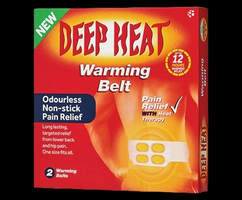 Deep Heat Warming Belt packaging which is available to order online from NowPatient with next day delivery