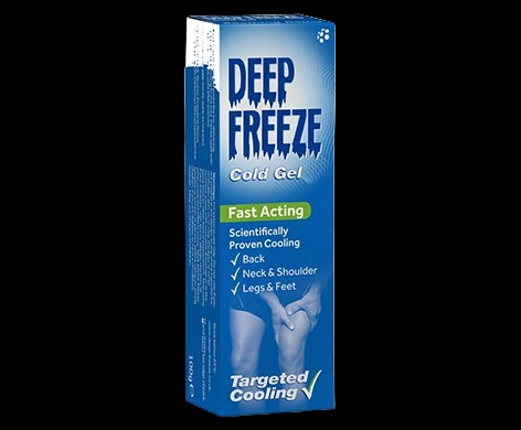 Deep Freeze Cold Gel packaging which is available to order online from NowPatient with next day delivery