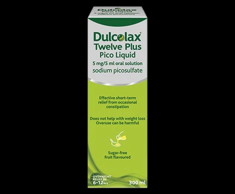 Dulcolax Adult Pico Liquid 5mg/5ml Oral Solution packaging which is available to order online from NowPatient with next day delivery