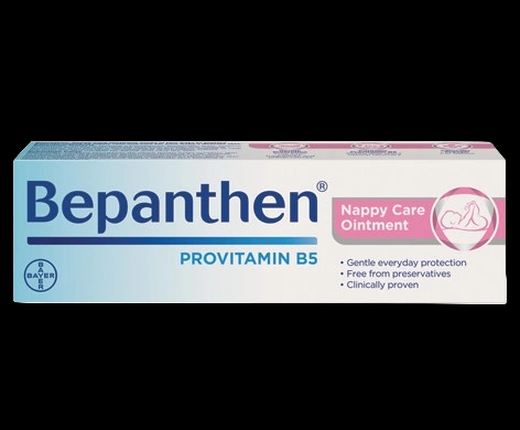Bepanthen Nappy Care Ointment packaging which is available to order online from NowPatient with next day delivery