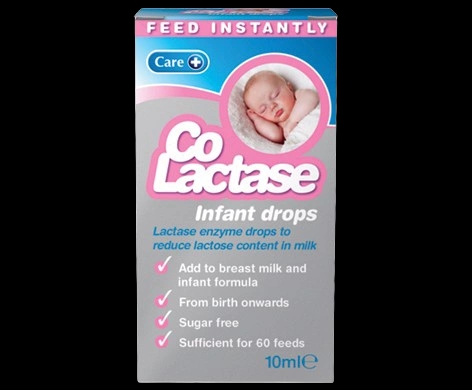 Care Co-Lactase Infant Drops packaging which is available to order online from NowPatient with next day delivery