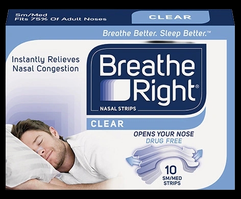 Breathe Right Nasal Strips Clear