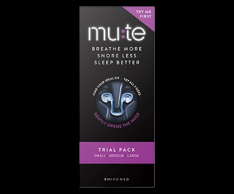 Mute Trial Pack packaging which is available to order online from NowPatient with next day delivery