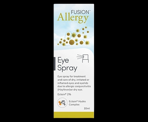 Fusion Allergy Eye Spray packaging which is available to order online from NowPatient with next day delivery