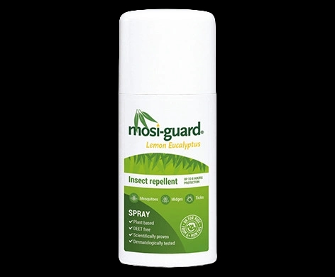 Mosi-guard Lemon Eucalyptus Spray packaging which is available to order online from NowPatient with next day delivery