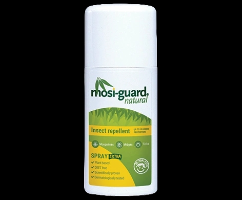 Mosi-guard Natural Spray Extra packaging which is available to order online from NowPatient with next day delivery