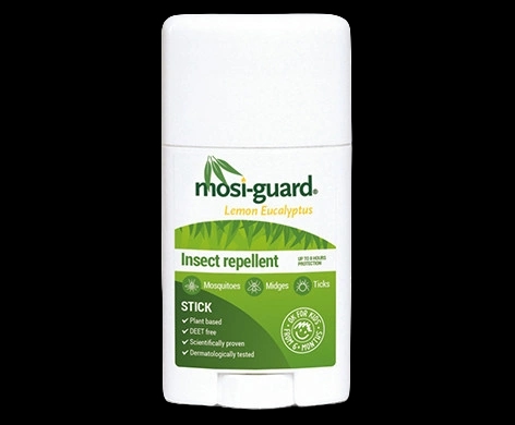 Mosi-guard Lemon Eucalyptus Stick packaging which is available to order online from NowPatient with next day delivery
