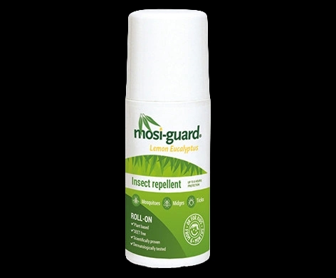 Mosi-guard Lemon Eucalyptus Roll-on packaging which is available to order online from NowPatient with next day delivery