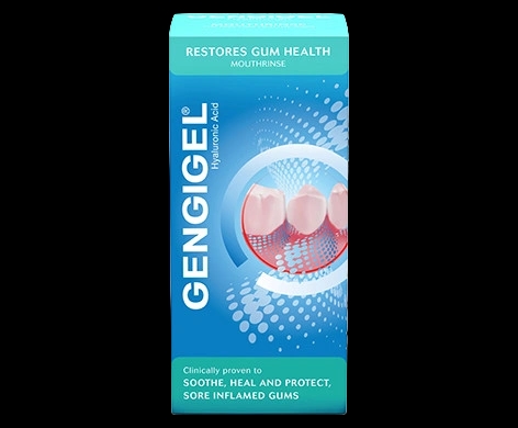 Gengigel Mouthrinse packaging which is available to order online from NowPatient with next day delivery