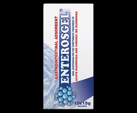 Enterosgel Sachets packaging which is available to order online from NowPatient with next day delivery