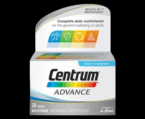Centrum Advance packaging which is available to order online from NowPatient with next day delivery