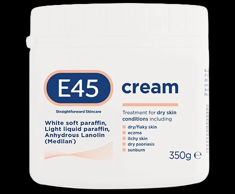 E45 Cream packaging which is available to order online from NowPatient with next day delivery