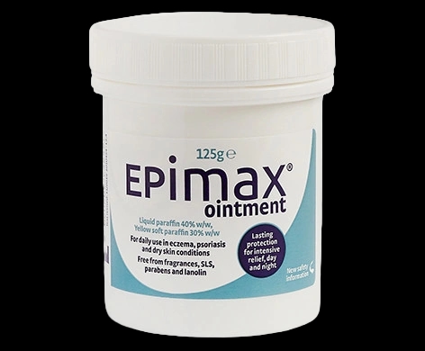 Epimax Ointment packaging which is available to order online from NowPatient with next day delivery