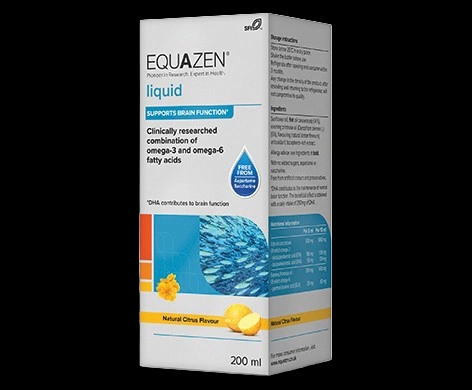 Equazen Children’s Liquid – Citrus packaging which is available to order online from NowPatient with next day delivery