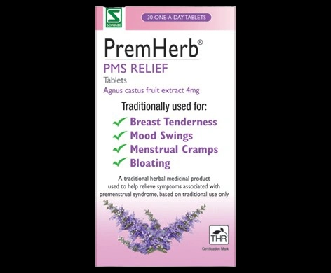 PremHerb PMS Relief Tablets packaging which is available to order online from NowPatient with next day delivery