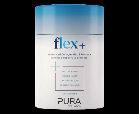 Flex+ Advanced Collagen Plus Formula packaging which is available to order online from NowPatient with next day delivery