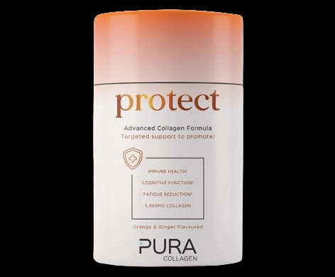Protect Advanced Collagen Formula Orange & Ginger packaging which is available to order online from NowPatient with next day delivery