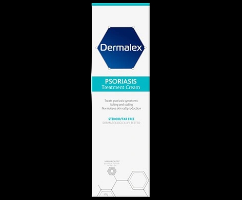 Dermalex Psoriasis Treatment packaging which is available to order online from NowPatient with next day delivery