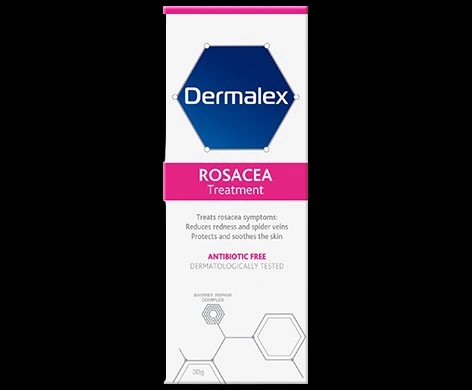 Dermalex Rosacea Treatment packaging which is available to order online from NowPatient with next day delivery
