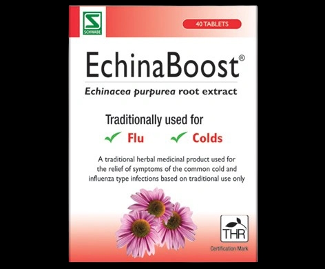 EchinaBoost packaging which is available to order online from NowPatient with next day delivery