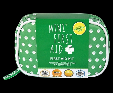 Mini First Aid Kit packaging which is available to order online from NowPatient with next day delivery