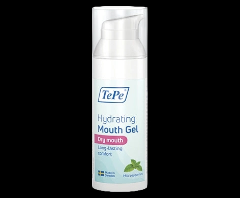 TePe Hydrating Mouth Gel – Mild Peppermint packaging which is available to order online from NowPatient with next day delivery