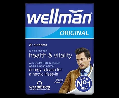 Wellman Original packaging which is available to order online from NowPatient with next day delivery
