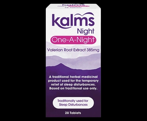 Kalms Night One-A-Night packaging which is available to order online from NowPatient with next day delivery