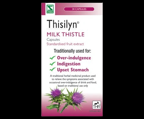 Thisilyn Milk Thistle Capsules packaging which is available to order online from NowPatient with next day delivery
