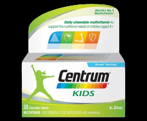 Centrum Kids packaging which is available to order online from NowPatient with next day delivery