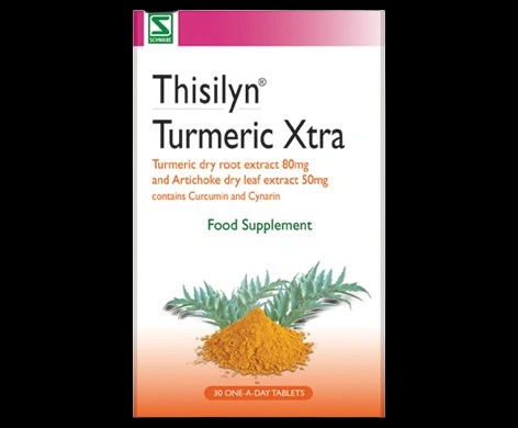 Thisilyn Turmeric Xtra Tablets packaging which is available to order online from NowPatient with next day delivery