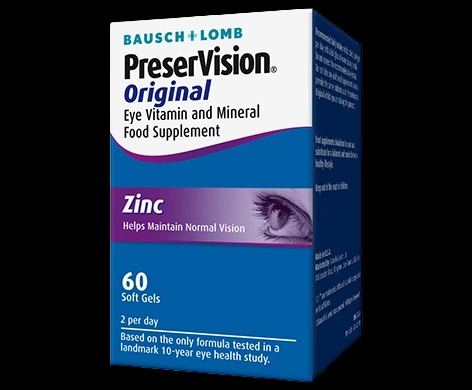Preservision Original Soft Gels packaging which is available to order online from NowPatient with next day delivery