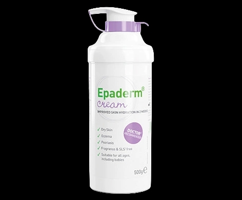 Epaderm Cream packaging which is available to order online from NowPatient with next day delivery