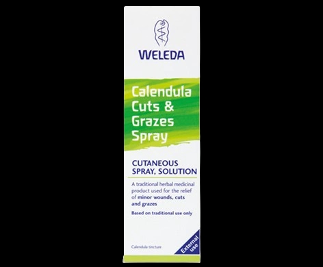 Calendula Cuts & Grazes Skin Spray packaging which is available to order online from NowPatient with next day delivery