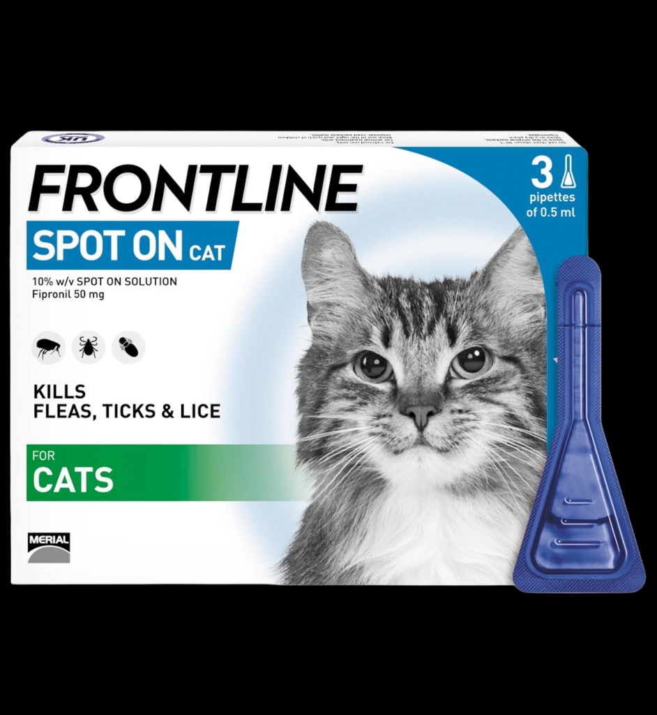Frontline Spot On Cat packaging which is available to order online from NowPatient with next day delivery