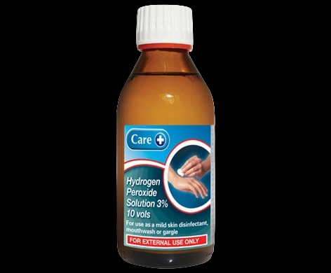 Care Hydrogen Peroxide Solution packaging which is available to order online from NowPatient with next day delivery