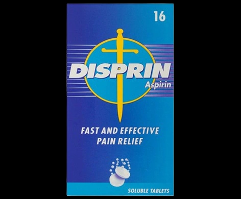 Disprin packaging which is available to order online from NowPatient with next day delivery