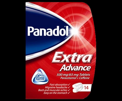 Panadol Extra Advance Tablets packaging which is available to order online from NowPatient with next day delivery