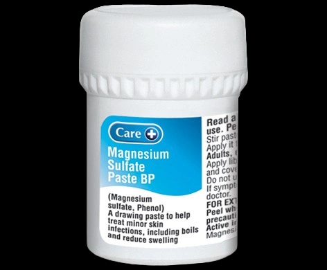 Care Magnesium Sulfate Paste BP packaging which is available to order online from NowPatient with next day delivery