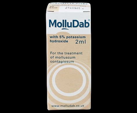 Molludab packaging which is available to order online from NowPatient with next day delivery