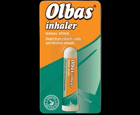Olbas Inhaler packaging which is available to order online from NowPatient with next day delivery