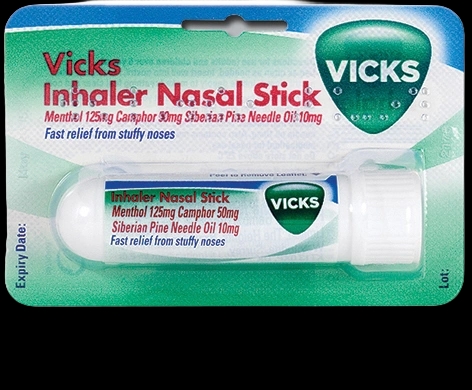 Vicks Inhaler packaging which is available to order online from NowPatient with next day delivery