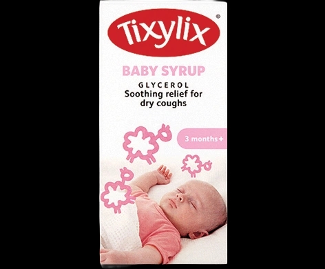 Tixylix Baby Syrup packaging which is available to order online from NowPatient with next day delivery